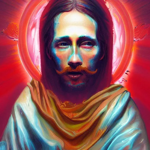 Image similar to saint of lsd webcore, oil painting, ultradetailed, artstation, ultradetailed, digital painting, ultradetailed