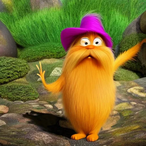 Prompt: the lorax, dating profile picture