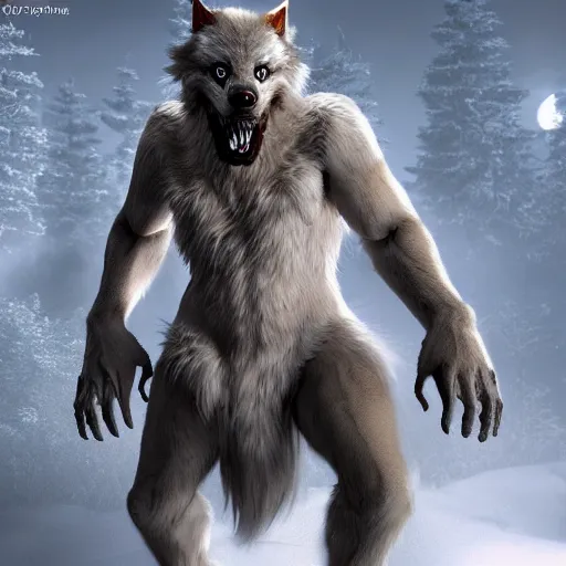 Image similar to cute werewolf from van helsing unreal engine hyperreallistic render 8k character concept art masterpiece