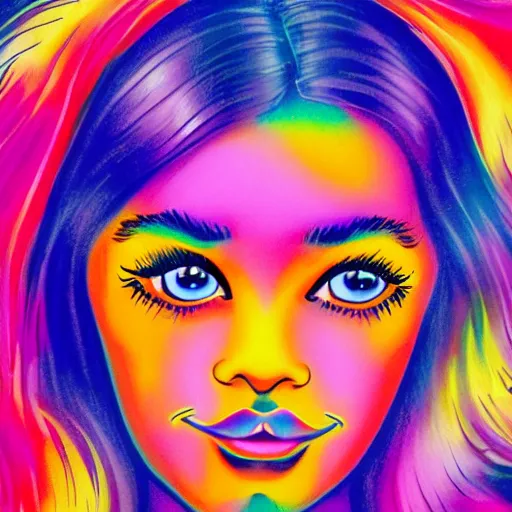 Image similar to photo of young woman by lisa frank