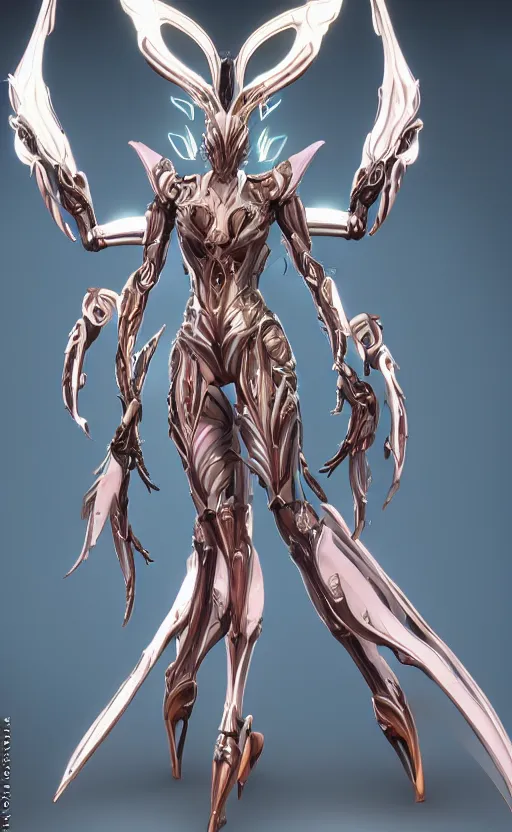 Image similar to extremely detailed goddess shot, front shot, low shot, of a beautiful saryn warframe, that's a giant beautiful stunning anthropomorphic robot female dragon with metal cat ears, standing elegantly on a mountain, detailed sharp robot dragon claws, robot dragon feet, streamlined pink armor, thick smooth warframe thighs, long elegant tail, detailed warframe fanart, destiny fanart, high quality digital art, giantess art, furry art, 3D realistic, warframe art, Destiny art, furaffinity, DeviantArt, artstation, 8k HD, octane render