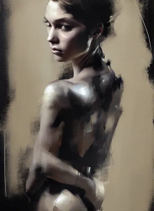 Prompt: painting of a gorgeous young woman in the style of Guy Denning, realistic, sharp focus, 8k high definition, insanely detailed, intricate, elegant, art by Guy Denning and Craig Mullins