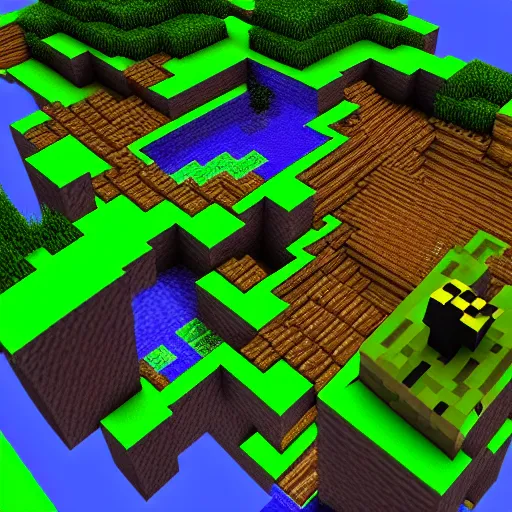 Prompt: the minecraft deep dark biome in ultra realism 3d, illustrated, graphic pen, neon colors.