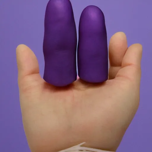 Image similar to purple human thumb