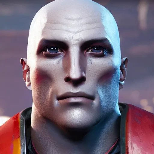 Prompt: destiny 2 zavala in real life, photo portrait