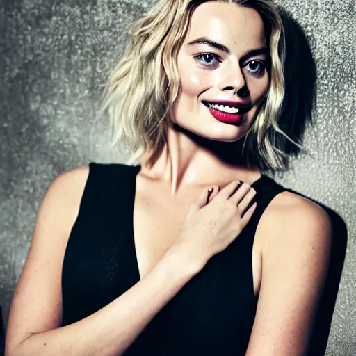 Image similar to margot robbie as a liquid, professional food photography