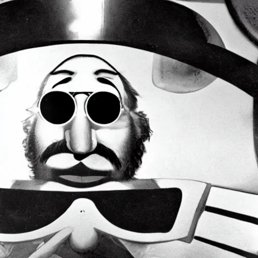 Prompt: dr. eggman, john lennon, 1 9 6 8, dr. robotnik