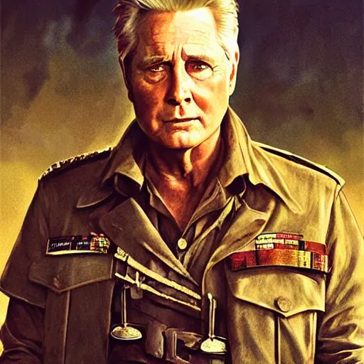 Image similar to a portrait of martin sheen portraying captain willard in apocalypse now cinematic lighting, photorealistic, octane render, 8 k, depth of field, 3 d, art by artgerm and greg rutkowski and alphonse mucha and uang guangjian and gil elvgren and sachin ten