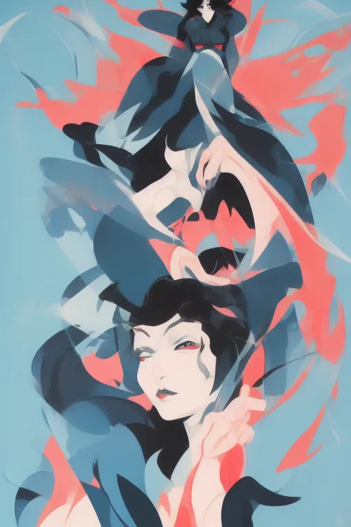 Image similar to empowering female artwork by sho murase