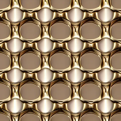 Image similar to 3d render of an abstract pattern gold tile, symetrical