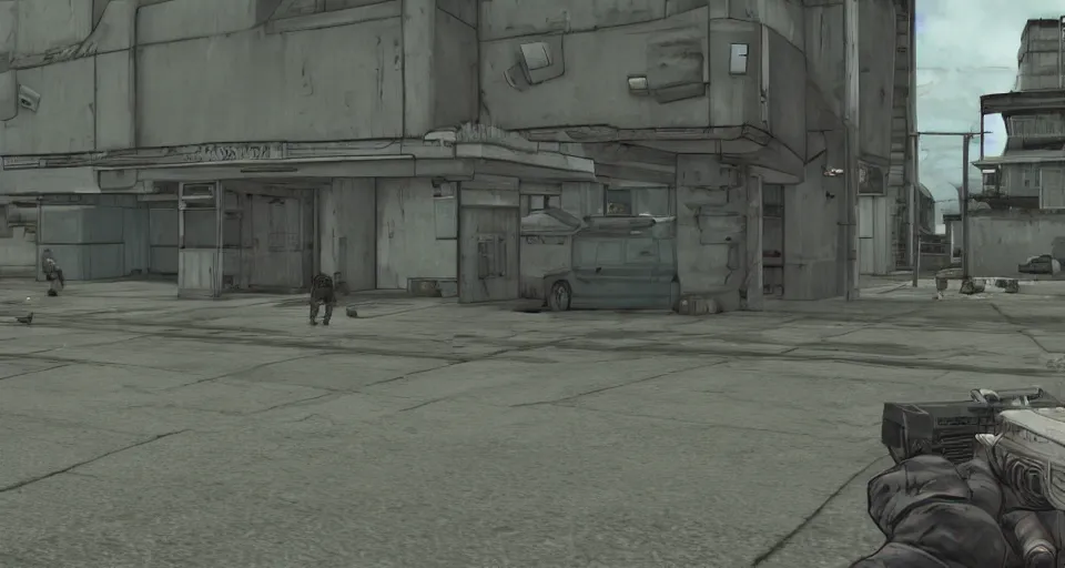 prompthunt: Ao Oni in Fallout 3, gameplay, screenshot