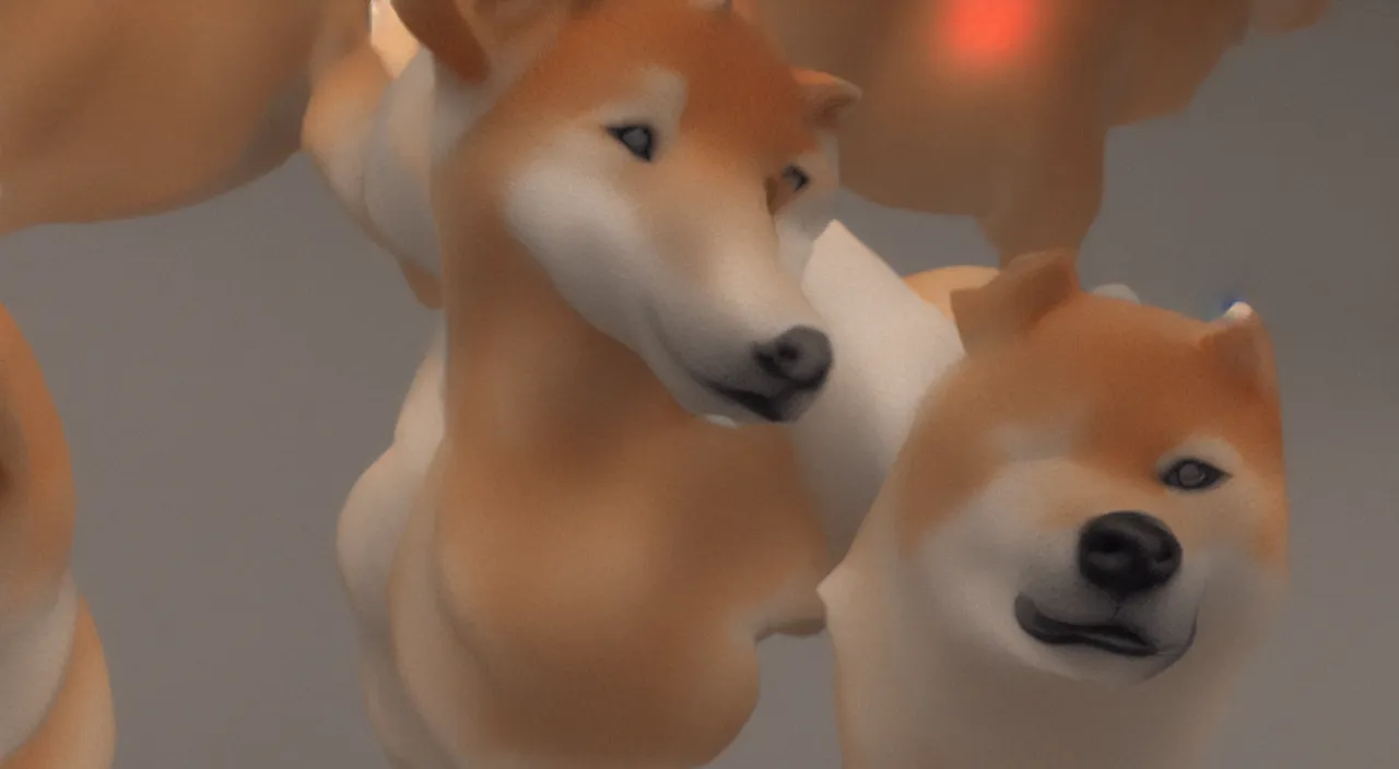 Prompt: Shiba inu dog ultra detail vivid colorful Hyperrealistic CGI Photorealistic cinematic volume lighting trending on ArtStation concept art