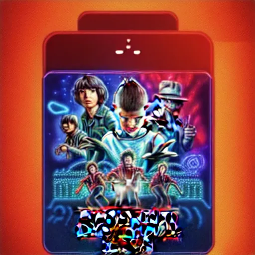 Prompt: stranger things game icon design, 4 d game fanart cgsociety by dan mumford, by josephine wall, dan witz and lois van baarle, ilya kuvshinov, rossdraws global illumination