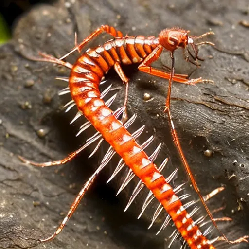 Image similar to gollum - faced centipede