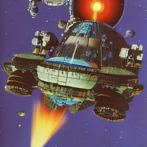 Image similar to spacecraft by Chris Foss