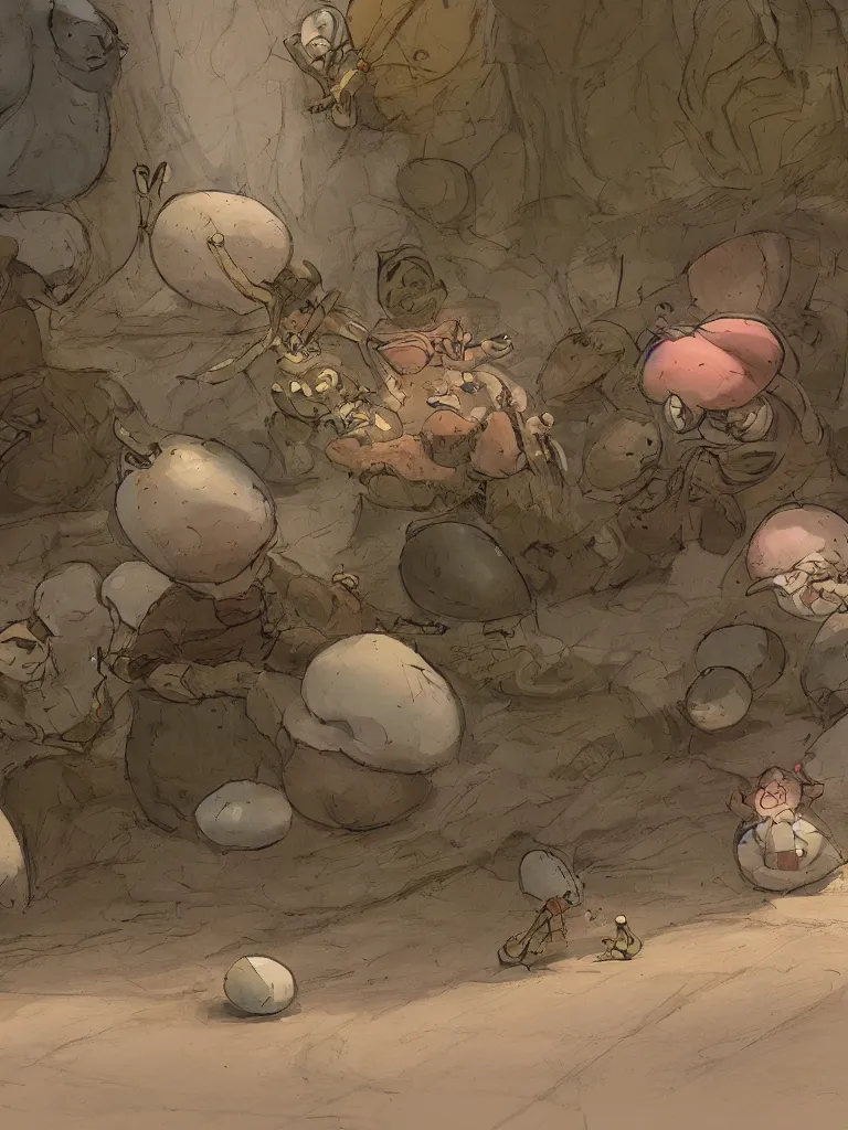 Image similar to walking on eggshells by disney concept artists, blunt borders, rule of thirds