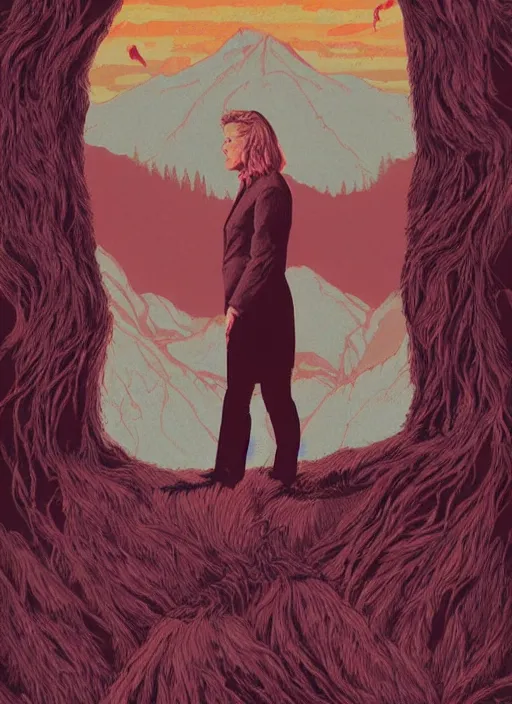 Image similar to twin peaks movie poster art by mike koelsch