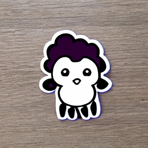 Image similar to cute electric sheep sticker