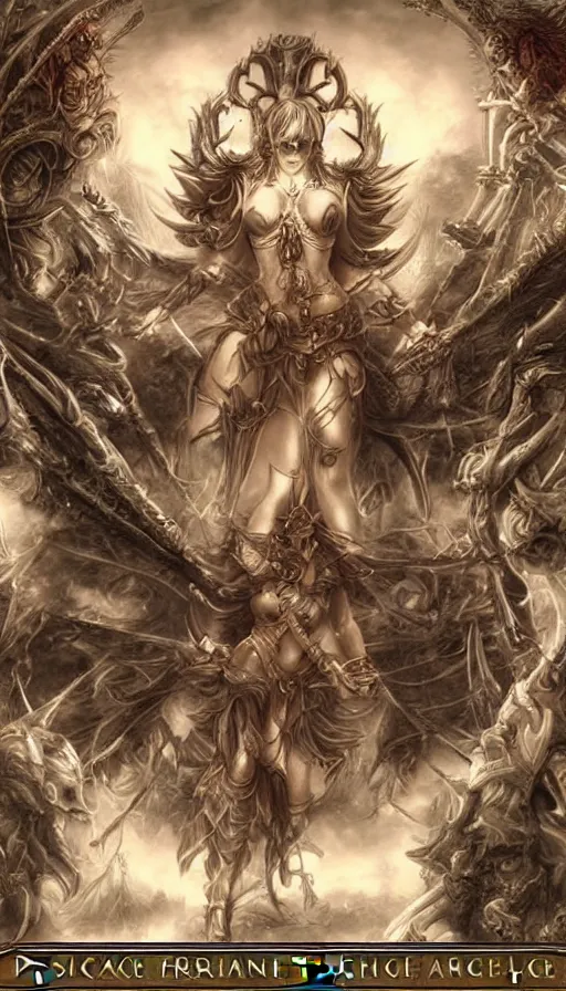 Image similar to psytrance artwork, from lineage 2