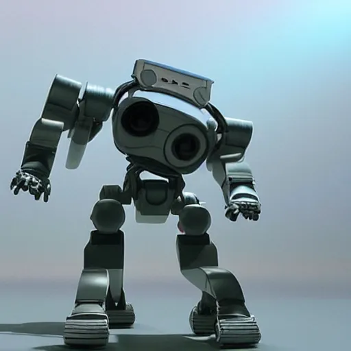 Image similar to 3 d rendered movie still pearlescent quadruped robots from saturn. the robots fight in epic outer space battles and have disco dance contests on saturn. science fiction, blockbuster movie, imax, 7 0 mm, 4 k, future, computer - animated science fiction film, space odyssey, bladerunner, silent running, wall - e