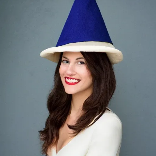 Prompt: a brie with a funny hat