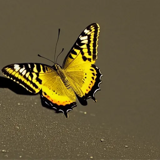 Prompt: “yellow butterfly on moon”