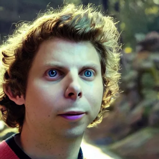 Image similar to Micheal Cera opening the 6th inner gate