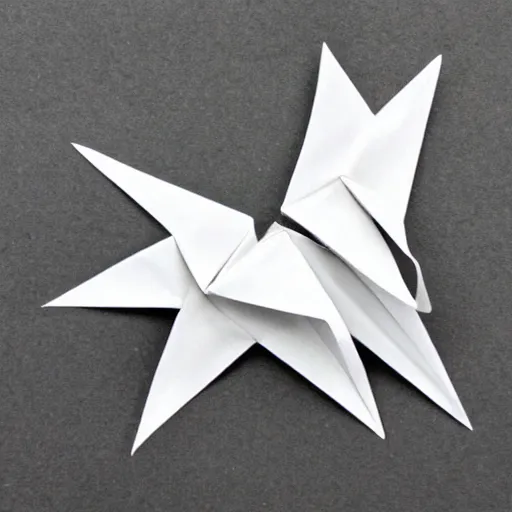 Prompt: origami dragon