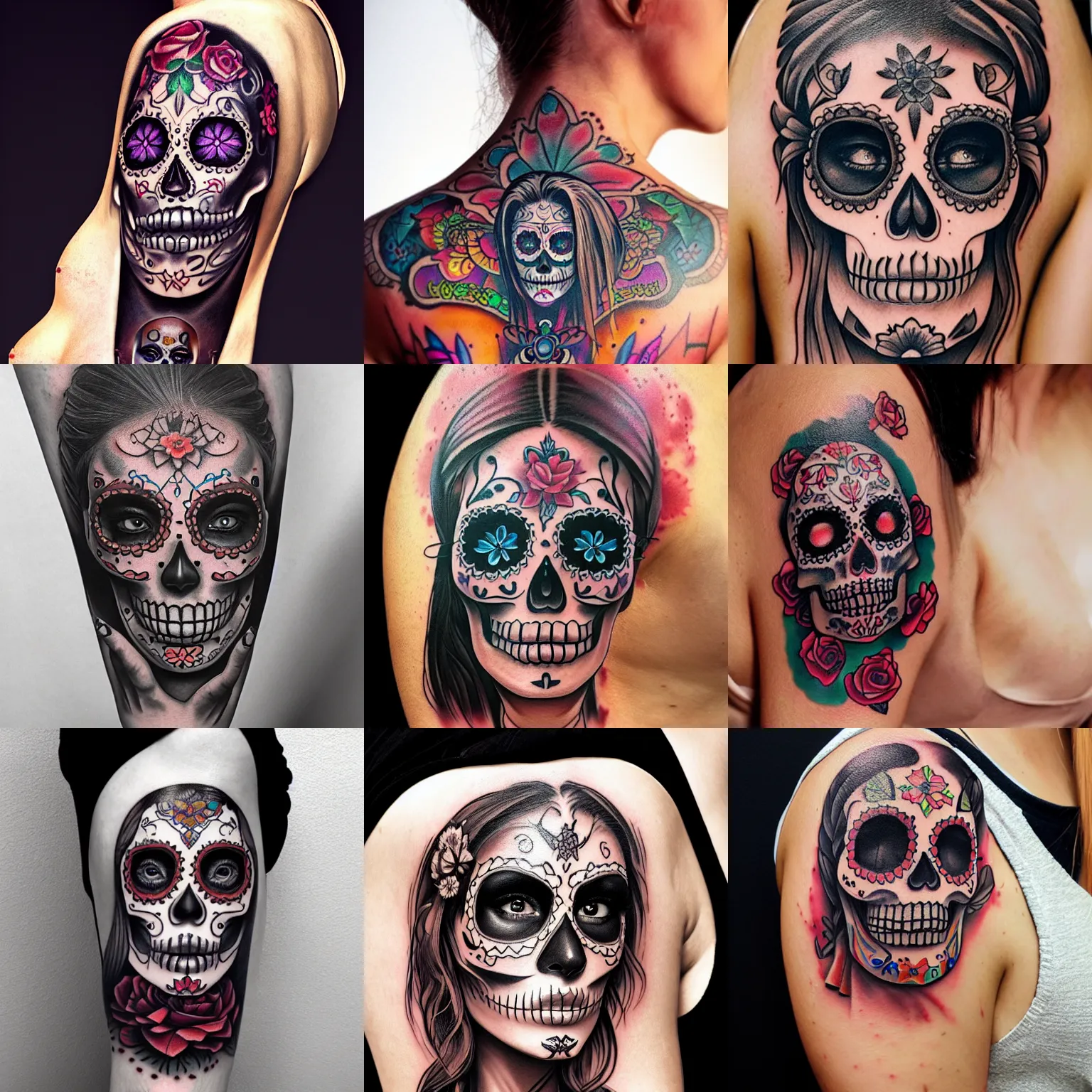 Mexican Skull Tattoo png images | PNGEgg