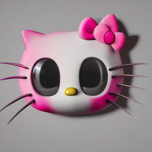 Prompt: Hello Kitty, 8k, octane rendering, blender, studio lighting, artwork by Eric Lacombe,