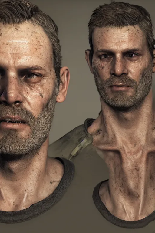 Image similar to Jack Baker from Resident Evil 7, portrait