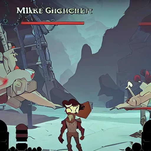 Prompt: Friedrich Nietzsche Gigachad with chiseled jawline, Mike Mignola, Supergiant Games