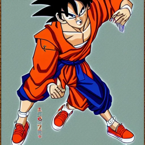 Image similar to ballin goku