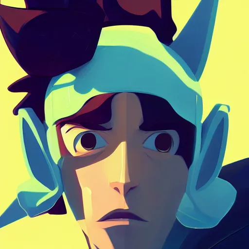 Image similar to face icon stylized minimalist space dandy, loftis, cory behance hd by jesper ejsing, by rhads, makoto shinkai and lois van baarle, ilya kuvshinov, rossdraws global illumination