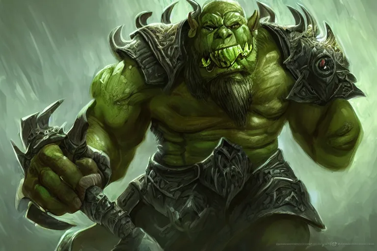 Image similar to orc, world of warcraft, trending on art station, fantasy, smooth