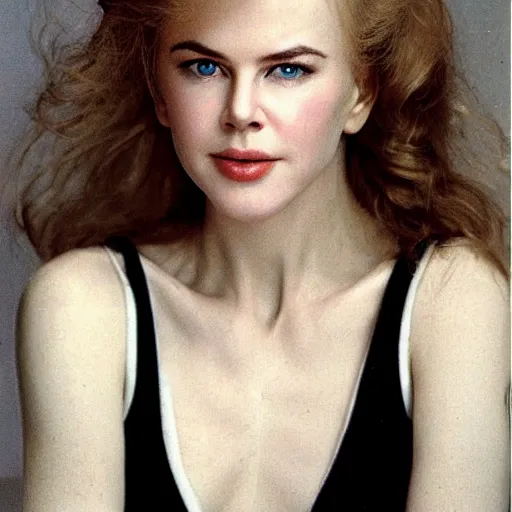 Image similar to face of young Russian Nicole Kidman