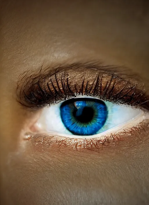 Prompt: portrait of a stunningly beautiful eye,.