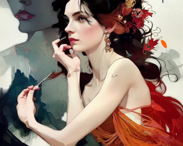 Image similar to photography of david downton, deep focus, d & d and mtg, fantasy, intricate, elegant, highly detailed, digital painting, artstation, concept art, matte, sharp focus, illustration, hearthstone, art by artgerm and greg rutkowski and alphonse mucha