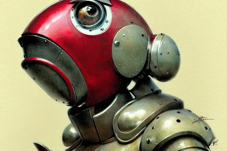 Prompt: guard ( ( ( ( ( 1 9 5 0 s retro future robot android dog. muted colors. ) ) ) ) ) by jean baptiste monge!!!!!!!!!!!!!!!!!!!!!!!!! chrome red