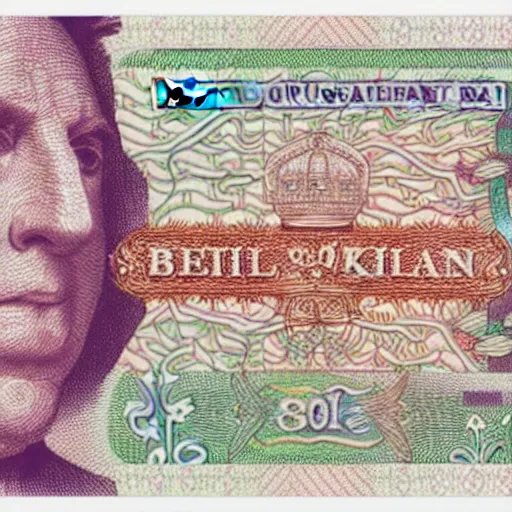 Image similar to concept design of british, britain, uk, £ 5 0 note for the year 2 0 3 3