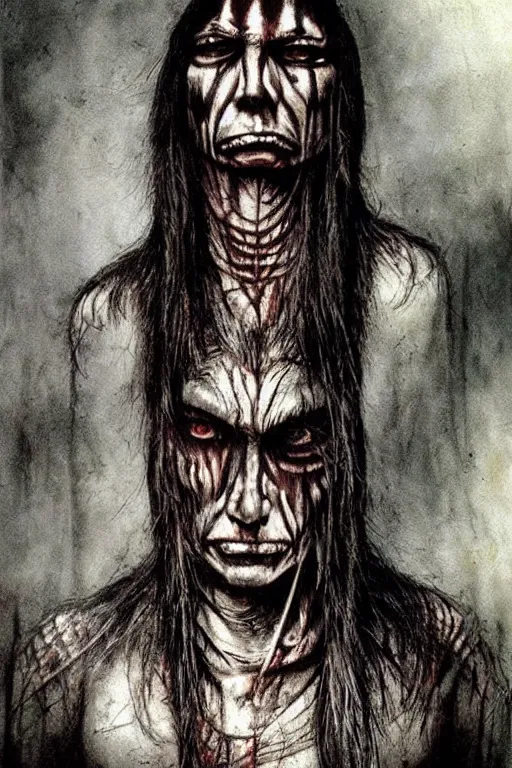 Image similar to mad native american skinwalker artwork by ben templesmith