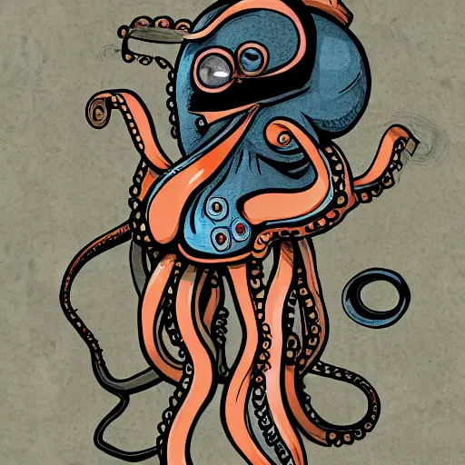 Doctor Octopus Portrait (Instant Download) 