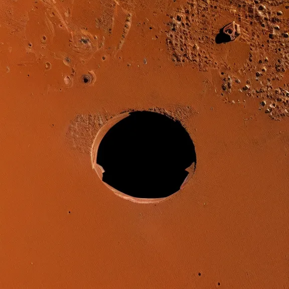 Prompt: wide shot a circular portal opened in an empty field showing an astronaut on the surface of mars on the other side. hyper realistic, 4 k
