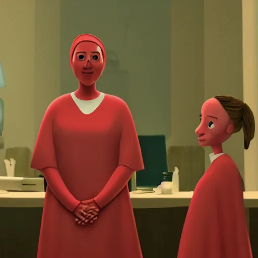 Prompt: The handmaids tale made by Pixar