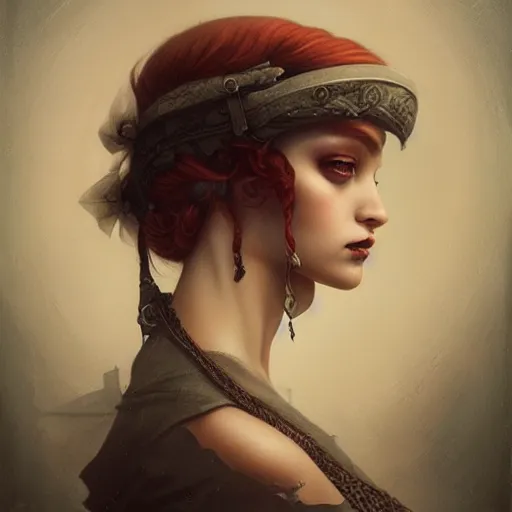 Image similar to portrait by Tom Bagshaw