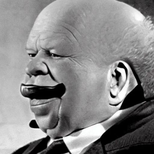 Image similar to photo of baron harkonnen with khrushchev's face