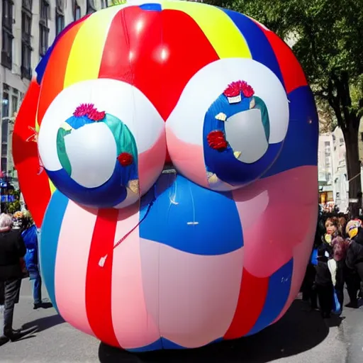 Prompt: a Macy’s Parade balloon of Bill Clinton