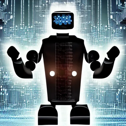 Prompt: Hi Tech Cyber Robot, speculative evolution