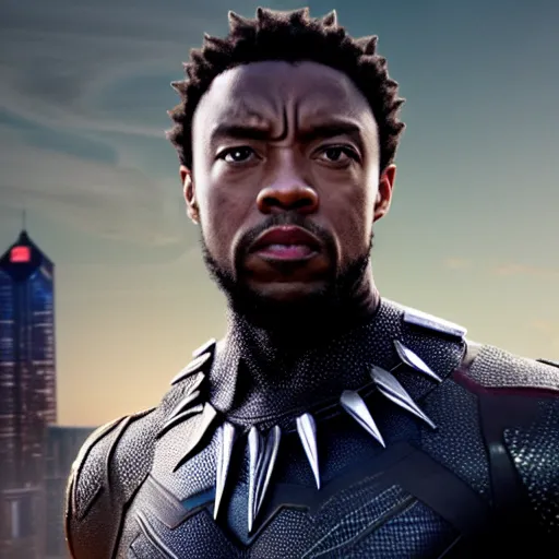 Prompt: cinematic still of kirk lazarus as black panther