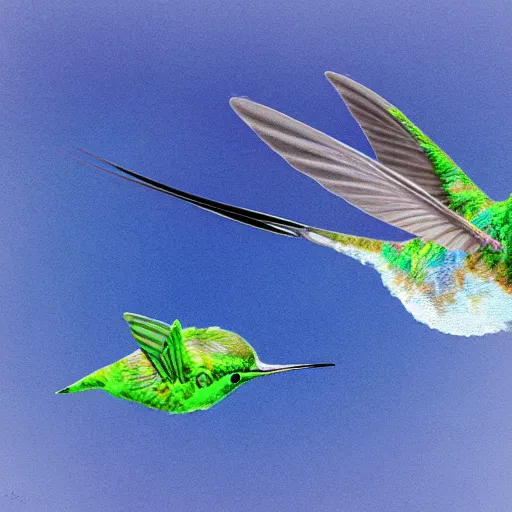 Image similar to icy submerged hummingbird transparendigitalart leaked aquatic noticing